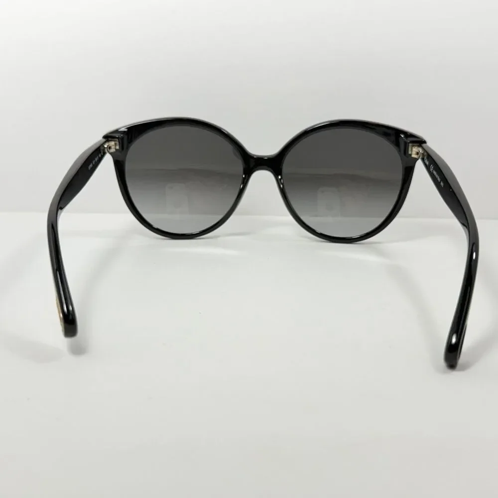 Chloé CE765S Sunglasses Women's Shiney Black Grey Gradient Oversized Round